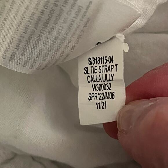 Old Navy White Tie-Strap Ruffle Hem Cotton Sundress Tall Large - Picture 7 of 8